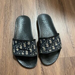 Dior Navy and Beige Slides